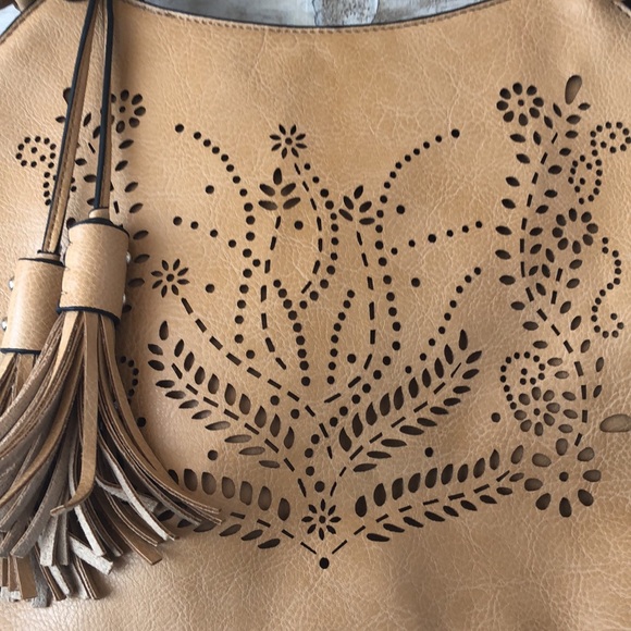 Baci Italian leather laser cut handbag - Picture 3 of 15